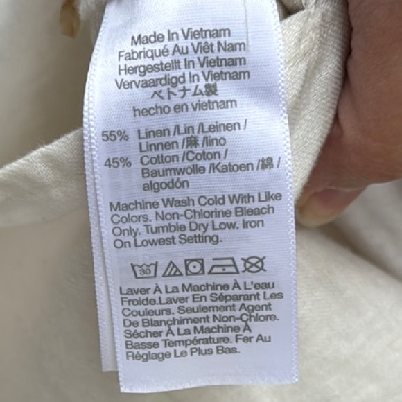 Madewell Linen-Cotton Princess Seamed Sleeveless Midi Dress Size S - Picture 9 of 12